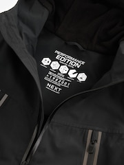 أسود - Waterproof Fleece Hooded Lined Jacket (3-17yrs) - صورة 4 من 7