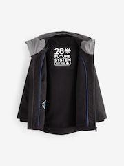 رمادي عاكس - Waterproof Fleece Hooded Lined Jacket (3-17yrs) - صورة 2 من 5