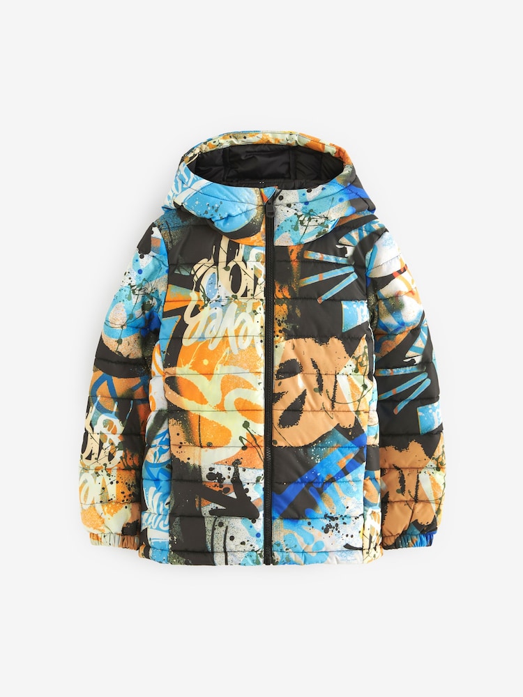 Multi Quilted Midweight Hooded Jacket (3-16yrs) - Image 1 of 5