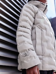 Grey Fleece Lined Padded Puffer Coat (3-17yrs) - Image 5 of 9
