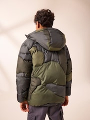 Khaki Quilted Puffer Jacket (3-16yrs) - Image 5 of 9