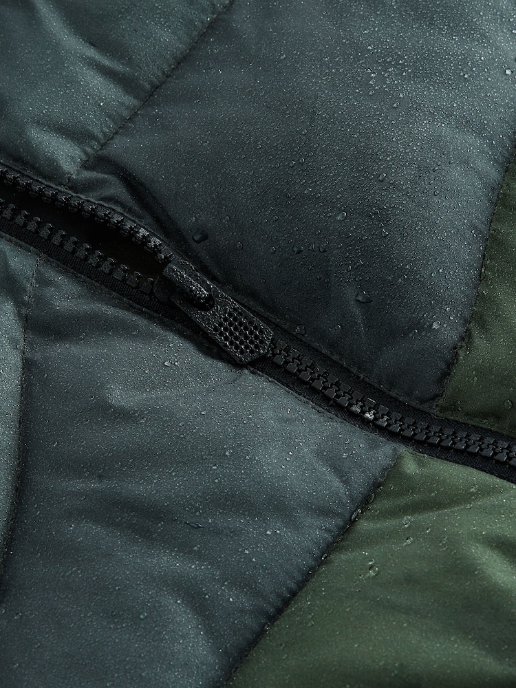 Khaki Quilted Puffer Jacket (3-16yrs) - Image 8 of 9