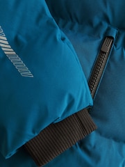 Cobalt Blue Regular Fabric Fleece Lined Hooded Padded Puffer Jacket (3-16yrs) - Image 14 of 15