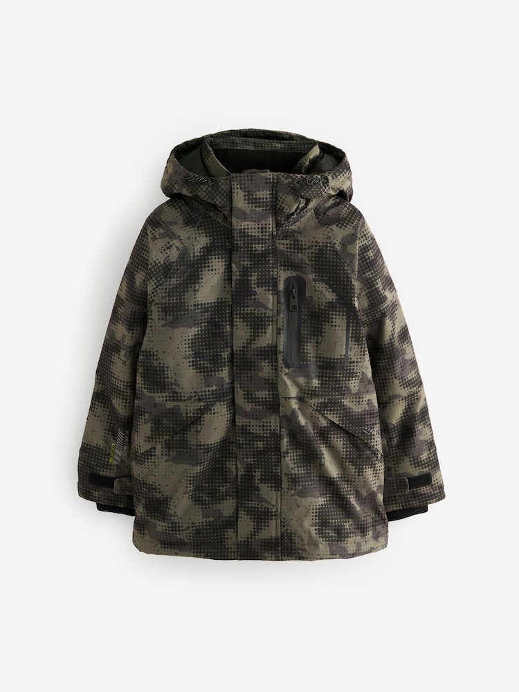 Neutral Abstract Camo Heavyweight Waterproof Jacket (3-16yrs) - Image 1 of 8