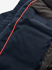 Navy Blue Faux Fur Trim Hooded Padded Parka Coat (3-16yrs) - Image 7 of 7