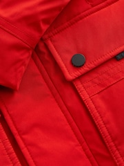 Orange Faux Fur Trim Hooded Padded Parka Coat (3-16yrs) - Image 11 of 11