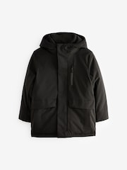 Black Smart Parka (3-17yrs) - Image 1 of 5