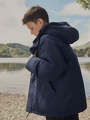 Navy Padded Puffer Coat (3-16yrs) - Image 1 of 10