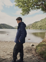 Navy Padded Puffer Coat (3-16yrs) - Image 5 of 10
