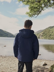 Navy Padded Puffer Coat (3-16yrs) - Image 6 of 10
