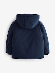 Navy Padded Puffer Coat (3-16yrs) - Image 8 of 10