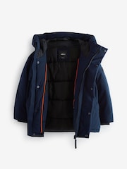 Navy Padded Puffer Coat (3-16yrs) - Image 9 of 10