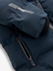 Navy Fleece Lined Hooded Padded Puffer Jacket (3-17yrs) - Image 5 of 12