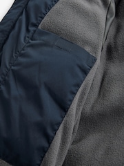 Navy Fleece Lined Hooded Padded Puffer Jacket (3-17yrs) - Image 8 of 12