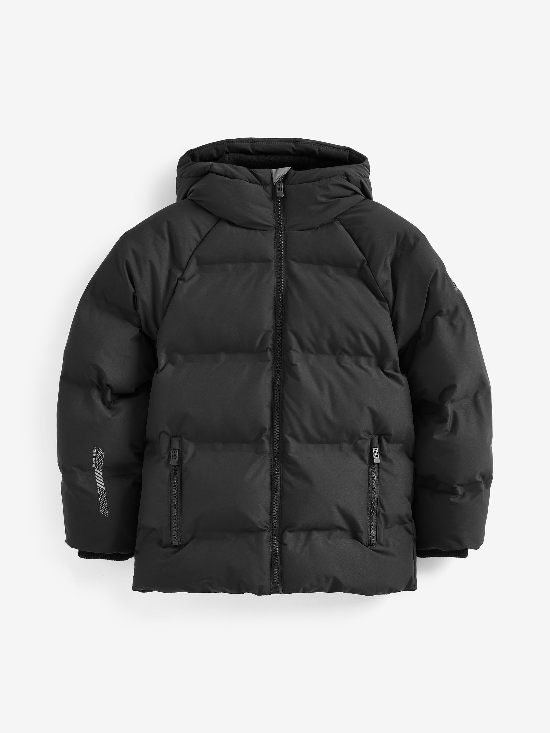 Buy Black Regular Fabric Fleece Lined Hooded Padded Puffer Jacket 3 17yrs from Next South Africa