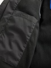Black Regular Fabric Fleece Lined Hooded Padded Puffer Jacket (3-17yrs) - Image 6 of 10