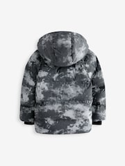 Grey Fleece Lined Hooded Padded Puffer Jacket (3-17yrs) - Image 9 of 10