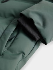 Sage Green Waterproof Longline Fleece Lined Puffer Coat (3-17yrs) - Image 13 of 15