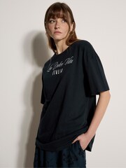 Apricot Blue La Dolce Vita Embroidered T-Shirt - Image 2 of 5
