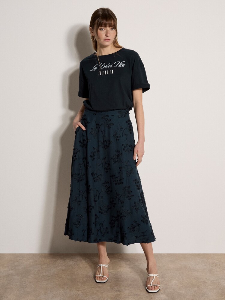 Apricot Blue La Dolce Vita Embroidered T-Shirt - Image 5 of 5