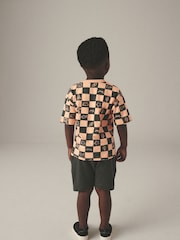 Orange/Grey T-Shirt And Shorts Set (3mths-7yrs) - Image 2 of 8
