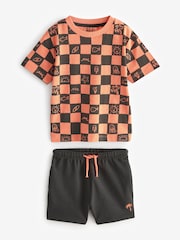 Orange/Grey T-Shirt And Shorts Set (3mths-7yrs) - Image 6 of 8
