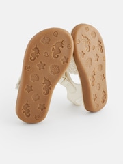White Glitter Occasion Sandals - Image 4 of 7