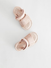 Pink Glitter Occasion Sandals - Image 4 of 7
