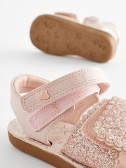 Pink Glitter Occasion Sandals - Image 6 of 7