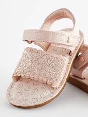 Pink Glitter Occasion Sandals - Image 7 of 7