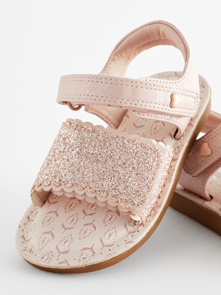Pink Glitter Occasion Sandals - Image 7 of 7