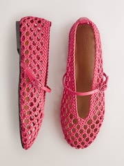 Coral Pink Forever Comfort® Weave Mary Jane Shoes - Image 1 of 5