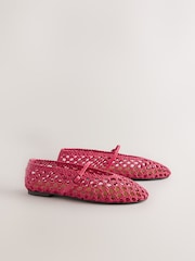 Coral Pink Forever Comfort® Weave Mary Jane Shoes - Image 2 of 5