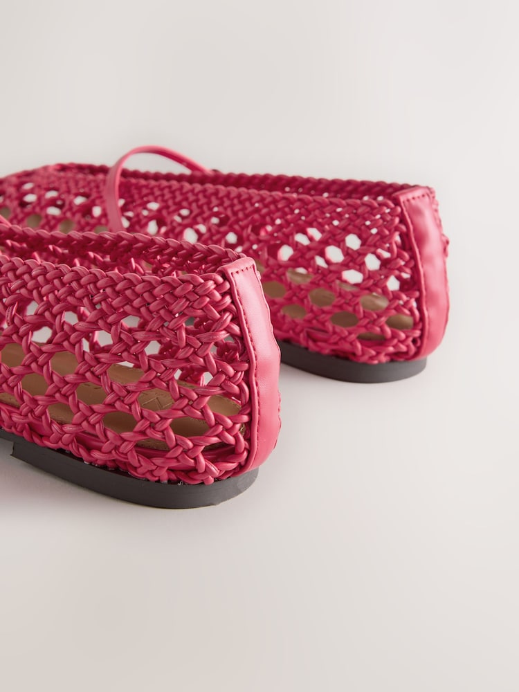 Coral Pink Forever Comfort® Weave Mary Jane Shoes - Image 5 of 5 Coral Pink Forever Comfort® Weave Mary Jane Shoes - Image 5 of 5