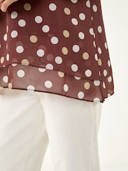 Roman Brown Spot Double Layer Vest - Image 5 of 5