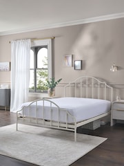 White Darby Metal Bed Frame - Image 2 of 6