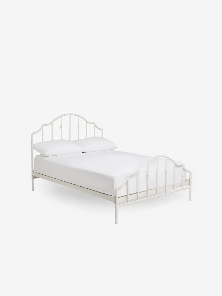 White Darby Metal Bed Frame - Image 6 of 6