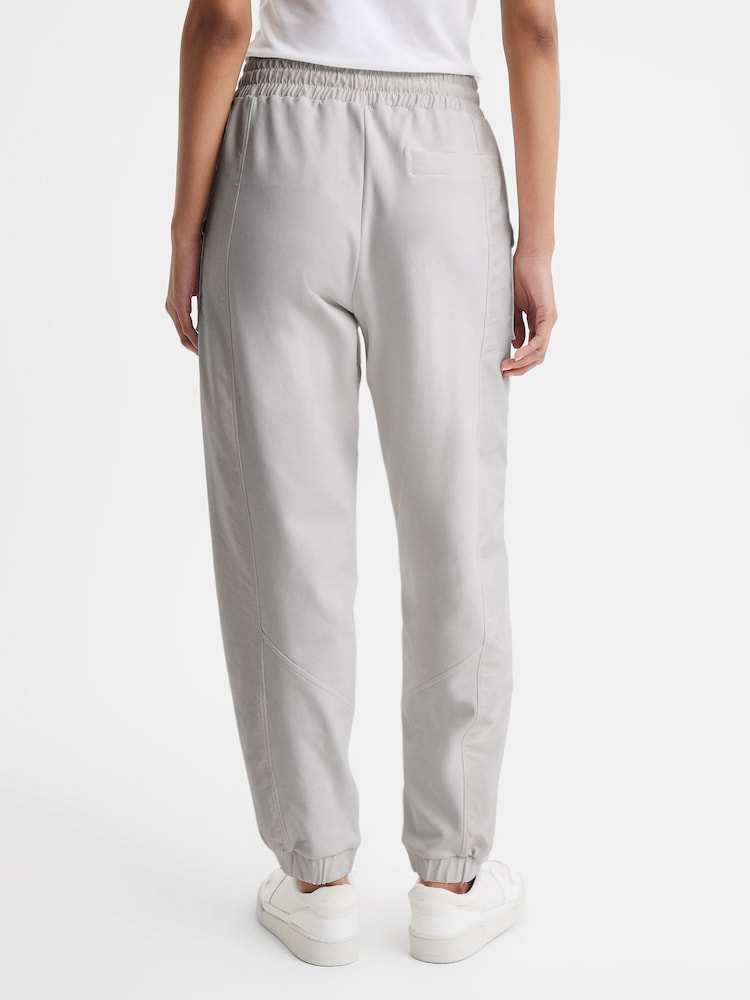 Reiss Grey Maja Cotton Blend Tracksuit Bottoms - Image 5 of 5