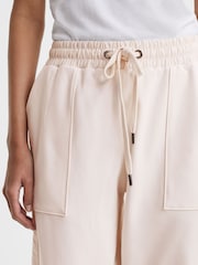 Reiss Cream Maja Cotton Blend Tracksuit Bottoms - Image 3 of 5