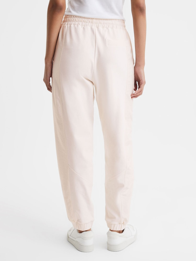 Reiss Cream Maja Cotton Blend Tracksuit Bottoms - Image 5 of 5