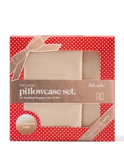 Kitsch Gold Champagne Standard Satin Pillowcase Duo Gift Set (Worth £32) - Image 1 of 5