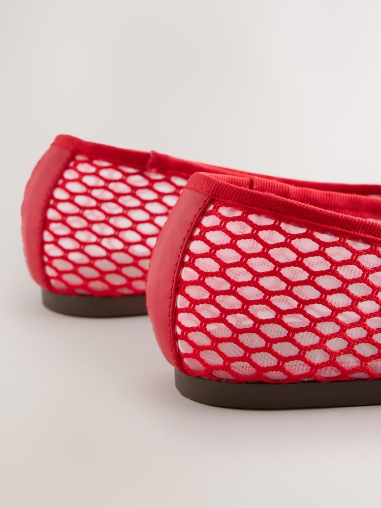 Coral Pink Forever Comfort® Round Toe Mesh Ballerina Flats - Image 10 of 10 Coral Pink Forever Comfort® Round Toe Mesh Ballerina Flats - Image 10 of 10