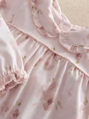 Mamas & Papas Pink Jersey Watercolour Floral Pyjamas - Image 3 of 4