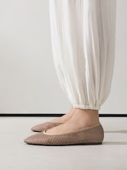Natural Forever Comfort® Round Toe Mesh Ballerina Flats - Image 1 of 9