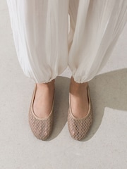 Natural Forever Comfort® Round Toe Mesh Ballerina Flats - Image 2 of 9