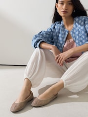 Natural Forever Comfort® Round Toe Mesh Ballerina Flats - Image 3 of 9