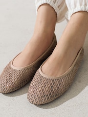Natural Forever Comfort® Round Toe Mesh Ballerina Flats - Image 4 of 9