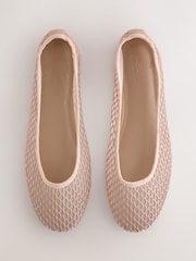 Natural Forever Comfort® Round Toe Mesh Ballerina Flats - Image 5 of 9