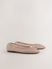 Natural Forever Comfort® Round Toe Mesh Ballerina Flats - Image 6 of 9