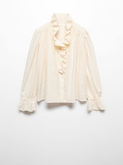 Mango Ruffle Neck Blouse - Image 5 of 5